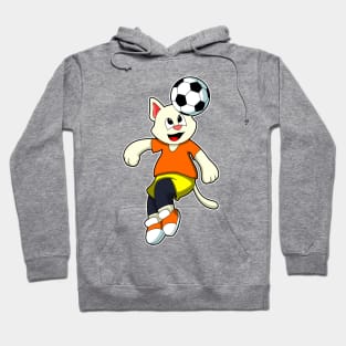 Cat at Sports with Soccer Hoodie